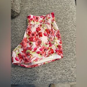 Avia Floral Skirt with Pink and Red Accents